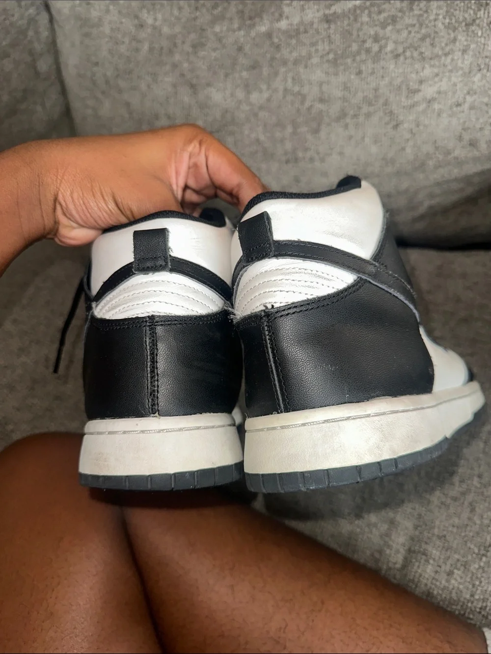 Nike Men’s Black & White High-Top Sneakers — Retro Court Style